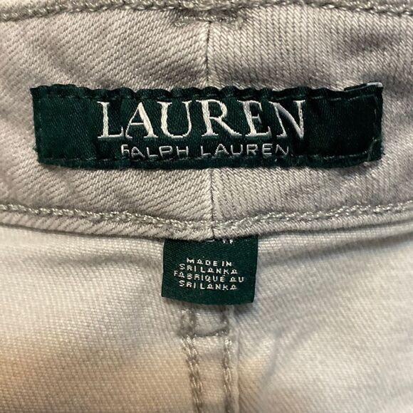 Lauren Ralph Lauren Gray Premier distressed Skinny Crop pants, size 20 - Picture 3 of 3